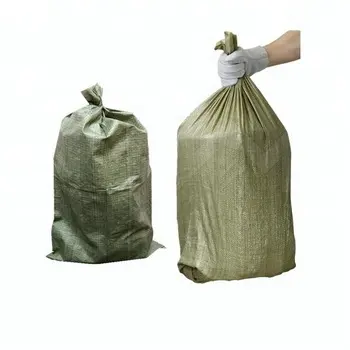カスタムプラスチックブラックPP織りゴミ袋/ゴミ箱/ゴミ箱25kg50kg包装PP織り建設ゴミを供給