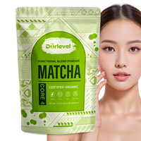 Mélange de poudre de matcha au champignon Reishi avec extrait de cerise d'acérola, boisson naturelle à base de plantes, mélange de matcha