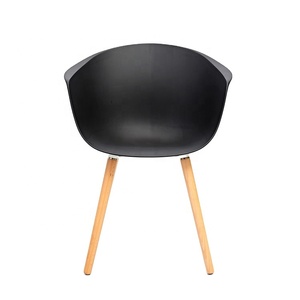2019 soggiorno Sala Da Pranzo A Buon Mercato All'ingrosso Sedia di Plastica <span class=keywords><strong>Gambe</strong></span> In <span class=keywords><strong>Legno</strong></span> Con Le Braccia - Product Image 1