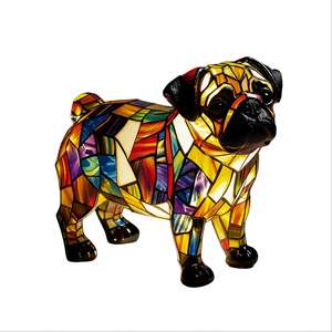 Decoración Artística de Perro <span class=keywords><strong>Chihuahua</strong></span> - Adorno Artesanal de Resina para el Hogar, Regalo de San Valentín y Año Nuevo - Product Image 1