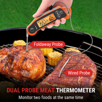 Termómetro de carne de lectura instantánea Thermopro TP710 para parrilla, horno y cocina, termómetro digital para alimentos