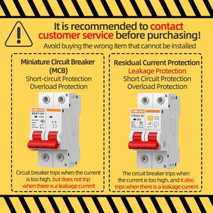 Nhà máy trực tiếp Mini rcob 2P 16A 220V AC <span class=keywords><strong>Circuit</strong></span> Breaker disjuntor 4.5kA PA66 Din Rail núi thu nhỏ mặt đất lỗi mạch - Product Image 3