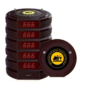 10 Coaster Máy nhắn tin + 1 bàn phím buzzer hàng đợi gọi hệ thống phân trang Coaster Máy nhắn tin không dây của khách hệ thống phân trang - Product Image 4