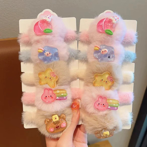 2026 New Soft Cute Design little rabbit bear Hair Tie <b>Sweet</b> Cartoon Style Girl's Hair Ties Fashionable Headwear Wholesale - Product Image 1