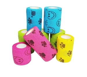 Veterinaria fasciatura autoadesiva fasciatura Vet involucro Non tessuto coesivo fasciatura <span class=keywords><strong>per</strong></span> <span class=keywords><strong>tatuaggio</strong></span> nastro adesivo elastico bendaggio - Product Image 6