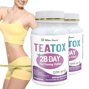 Produits Wins Town pour un ventre plat, comprimés nettoyants brûleurs de graisse, détoxifiants, compléments nutritionnels pour un ventre plat - Product Image 1