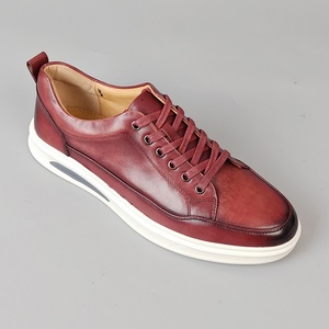 Chaussures décontractées pour hommes en cuir de vachette véritable première couche, respirantes, à motif uni, semelle extérieure Oxford, semelle souple, style classique de bureau - Product Image 5