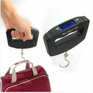 Pèse-bagages numérique suspendu 50 kg max, précision 10 g, écran LCD rétroéclairé, conversion d'unités, corps en plastique - Product Image 6