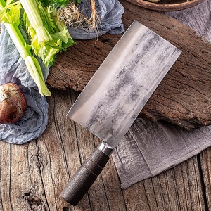 Cuchillo de chef de hierro curvo Jiujiang de doble propósito, herramienta de cocina forjada hecha a mano para carne asada, Comida cocinada para picar pollo - Product Image 2