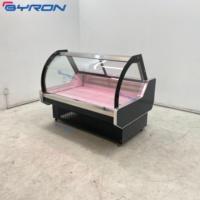 Vitrine Réfrigérée Commerciale Monotempérature à Refroidissement Direct pour Viande, Charcuterie, Poulet, Saucisses et Poisson
