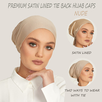 Turbantes de Satén para Mujer Musulmana, Gorros Elásticos de Algodón Instantáneos, con Frente Redondo, para Usar Bajo el Hiyab, Modelo Amira, Venta al Por Mayor 2025