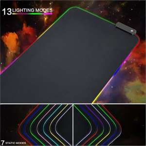 Alfombrilla de ratón RGB de Venta caliente, alfombrilla de ratón grande de goma antideslizante personalizada de fábrica, alfombrilla de ratón para juegos de tela de alta calidad OEM LEDgaming RGB - Product Image 4