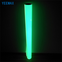 Lámina Reflectante Prismática de PVC/PET Impresa con Tinta Eco Solvente Amarillo Verde, Película Fotoluminiscente Autoadhesiva para Tráfico