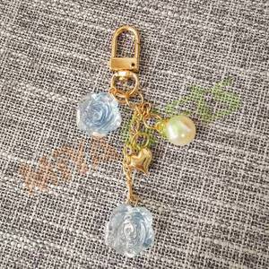 Perle or coeur cristal rose métal planificateur breloques clip fermoir pour planificateur <span class=keywords><strong>TN</strong></span> voyageur cahier journal décor accessoires - Product Image 3