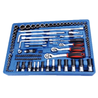 Ensemble de 305 pièces d'outils de réparation automobile à entretien rapide, chariot à outils, boîte à outils pour voiture