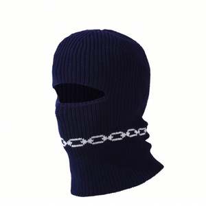 Gorro de Punto Jacquard de Moda para Hombre y Mujer, Estilo Balaclava, con un Orificio, Grueso y Cálido, para Esquí, Invierno 2024 - Product Image 5