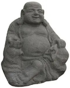 डाली पत्थर इंडोनेशिया से हँस बुद्ध प्रतिमा