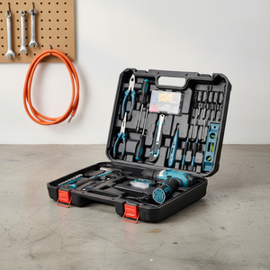 DEWEN Trousse à outils complète pour la maison : Sécateur, tournevis, outils de nivellement essentiels - Product Image 1