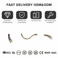 Jack Daya DC Universal 4.5x3.0mm/5.5x2.5mm 7.4mm Kabel Harness Steker Jantan PTFE/Nylon untuk Pengisi Daya Adaptor Komputer Laptop