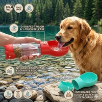 Nouvelle Bouteille d'Eau Portable 3-en-1 pour Chien et Animal de Compagnie, Idéale pour les Voyages en Extérieur – Fournitures Intelligentes en Dropshipping de Chine