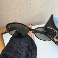 Lunettes de soleil polarisées ovales rétro pour femmes, petites lunettes de soleil œil de chat vintage, logo personnalisé, lunettes de soleil Y2K pour femmes, vente en gros