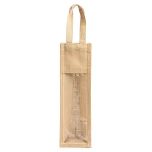 Borsa in juta per bottiglie, merchandising sostenibile - Product Image 2