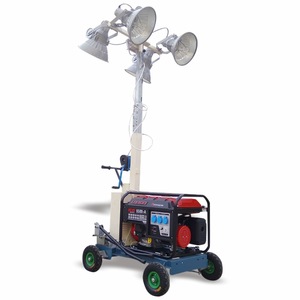 Torre de Iluminación 6500-A, Equipo de Iluminación LED para Construcción en Exteriores, Alimentado por Generador - Product Image 1