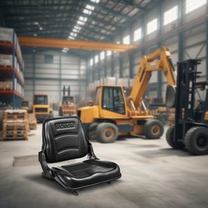 Asiento para Montacargas Vevor, Ajustable de 6.3 a 13.4 Pulgadas, con Respaldo Plegable y Microinterruptor, para Excavadora, Cargadora, Tractor - Product Image 2