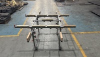 Table de travail pliante pratique pour le travail du bois avec roues, marque WEIKA, capacité de charge de 300 kg, garantie de 3 ans, hauteur réglable