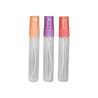 Pompe pulvérisatrice de parfum en plastique 18/410, atomiseur à fine brume coloré, demi-capuchon avec tube de remplissage pour flacon de parfum en verre, vente en gros