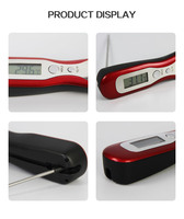Mingle Thermomètre numérique à lecture instantanée sans batterie auto-alimenté Grand écran LCD