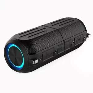 Yeni V5.0 20W su geçirmez kablosuz Bluetooth hoparlör spor açık ev PC bluetooth twins mikrofonlu hoparlör