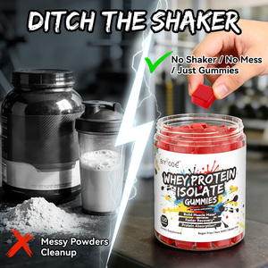 Gummies Protéinés en Gros : Isolat de Whey pour la Construction Musculaire et la Récupération, <span class=keywords><strong>Sans</strong></span> <span class=keywords><strong>Sucre</strong></span>, Facile à Transporter, Complément Sportif - Product Image 2