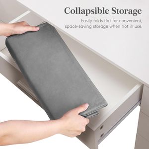 Over The Door Organizer 10 Pocket Gray Non Woven Fabric <b>Storage</b> <b>Rack</b> With Clear Window For Baby Diapers Toys Behind Door Wall - Product Image 6