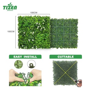 <span class=keywords><strong>Tizen</strong></span> แผ่นพุ่มไม้พลาสติกแบบ OEM/ODM,แผงถนนหนทางสำหรับแต่งสวนสีเขียวของตกแต่งบ้านผนังหญ้าเทียม - Product Image 5