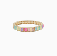 Bracelet manchette empilable en émail avec strass carrés couleur moka, style européen, bijoux de mode pour femmes, vente chaude