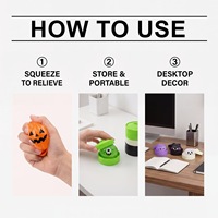 Jouet Squishy d'Halloween, boule anti-stress scintillante en forme de dumpling, idéal pour les cadeaux de fête d'Halloween, les tours ou le divertissement