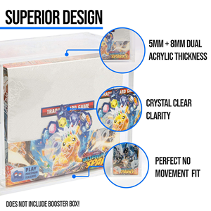 Caja de Almacenamiento de Tarjetas de Acrílico Transparente, Estuche de Exhibición para Tarjetas Coleccionables Pokémon - Product Image 1