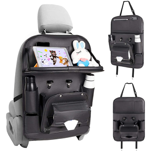 Organizador de asiento de coche de cuero PU, con bolsillo para basura, Universal, novedad, 2019 - Product Image 1