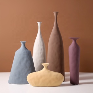 TONFO Morandi geometrico irregolare vaso in ceramica ornamenti Tv mobile modello <span class=keywords><strong>sala</strong></span> da <span class=keywords><strong>pranzo</strong></span> tavolo artigianato decorazioni - Product Image 1