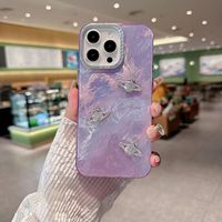Pour iPhone 16 Faux Diamant Caméra Cas Antichoc Papillon Motif Bling Paillettes TPU Téléphone Cas Couverture pour iPhone 16 15 Pro Max