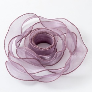 Wide Solid Tone Organza Spool Designed For <b>Large</b> <b>Gift</b> Basket Decor Cake <b>Box</b> Binding And Holiday Present Styling - Product Image 4