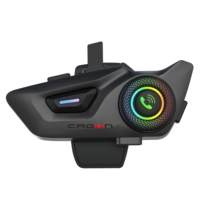 Casque de communication professionnel BT 5.3 Connexion stable Casque de moto Écouteurs en plastique ABS IP67 Étanche Longue durée de vie de la batterie