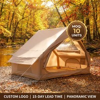 Cabane de camping gonflable de 6,3 m² avec grand hublot transparent, tente gonflable en forme d'étoile protégée contre les UV pour sites panoramiques - Vente en gros