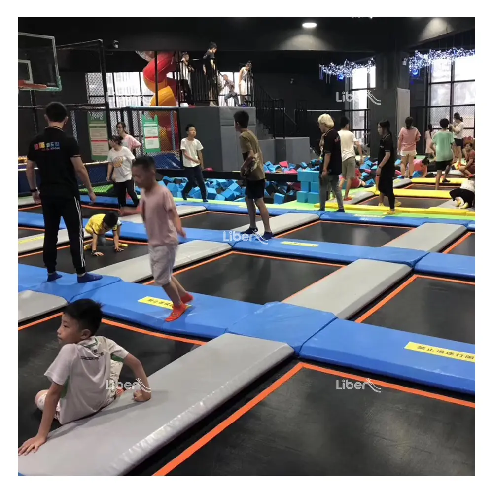 Trampolín interior y parque de juegos, fabricante de equipo, solución de una parada, proveedor de parque