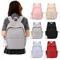 Tas Ransel Olahraga Kasual Anti Air Logo Kustom Pabrik JIANGLIDA Kapasitas Besar Multi Kantong Ergonomis untuk Pelajar Wanita