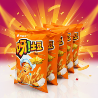 Snacks Exóticos al Por Mayor de Alta Calidad con Múltiples Sabores de China, Sabor a Queso y Tocino, 70g