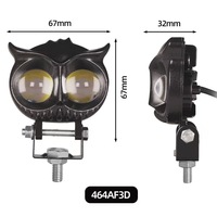 YD Usine Étanche Hibou Brouillard Lampe Double Couleur LED Moto Laser Moto Système D'éclairage Motaraycle Systèmes D'éclairage