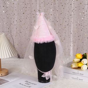 Kids Happy Birthday Party Hat Decoration Children Birthday Party Birthday Hats <b>Headband</b> with Gauze - Product Image 3
