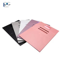 Boîte pliante à fermeture magnétique, boîte rigide plate de luxe, boîte de rangement magnétique pliante en papier avec poignée en ruban